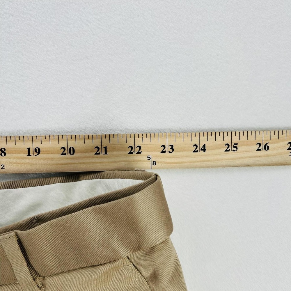 Lands' End Pants Mens 46 Long Khaki Traditional Fit Pleated Cuffed Chino Casual - Picture 3 of 16